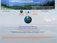 Tablet Screenshot of cleanearthsolutions.com